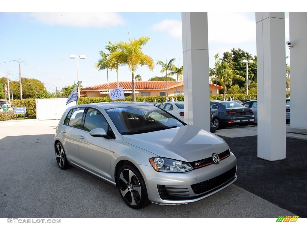 2016 Golf GTI 4 Door 2.0T S - Reflex Silver Metallic / Titan Black photo #1
