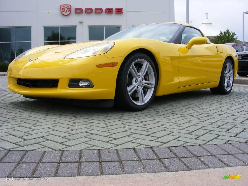 2009 Corvette Coupe - Velocity Yellow / Ebony photo #1