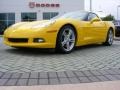 2009 Velocity Yellow Chevrolet Corvette Coupe  photo #1