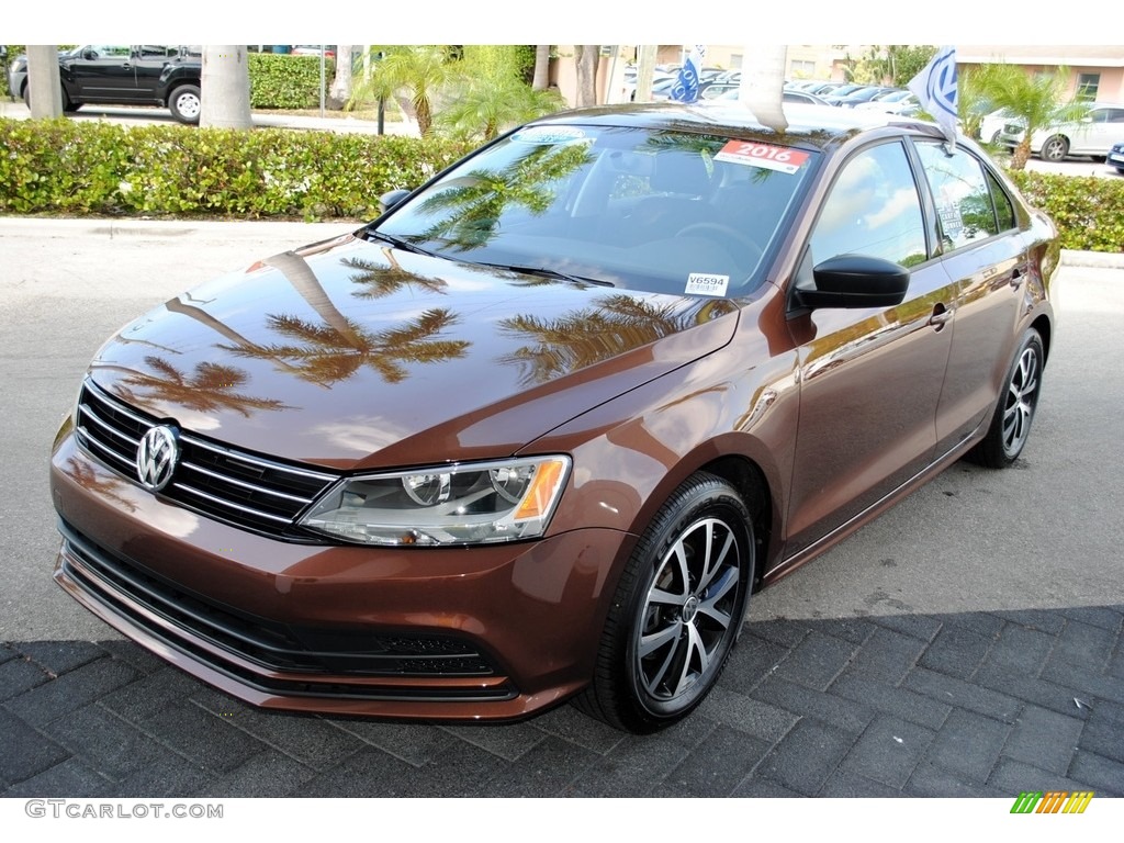 2016 Jetta SE - Dark Bronze Metallic / Titan Black photo #4