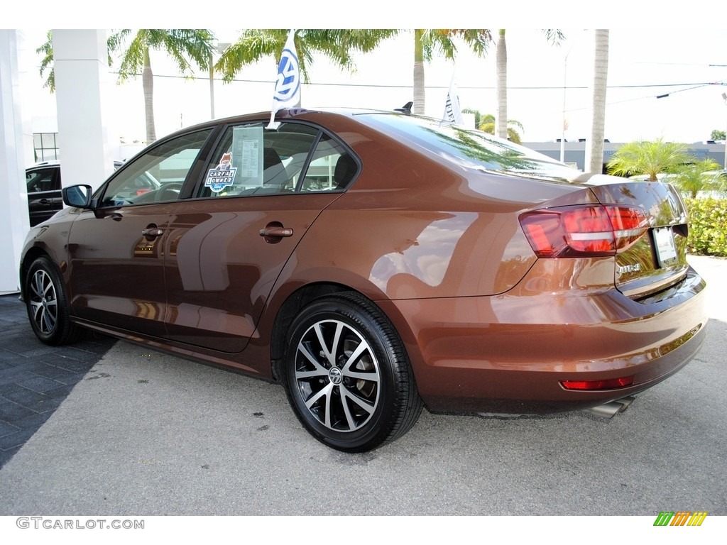 2016 Jetta SE - Dark Bronze Metallic / Titan Black photo #7