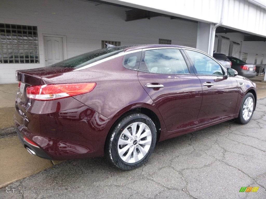 2017 Optima EX - Sangria / Black photo #2