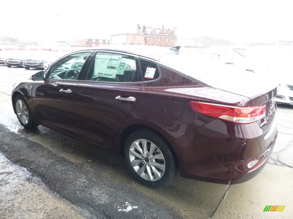 2017 Optima EX - Sangria / Black photo #4