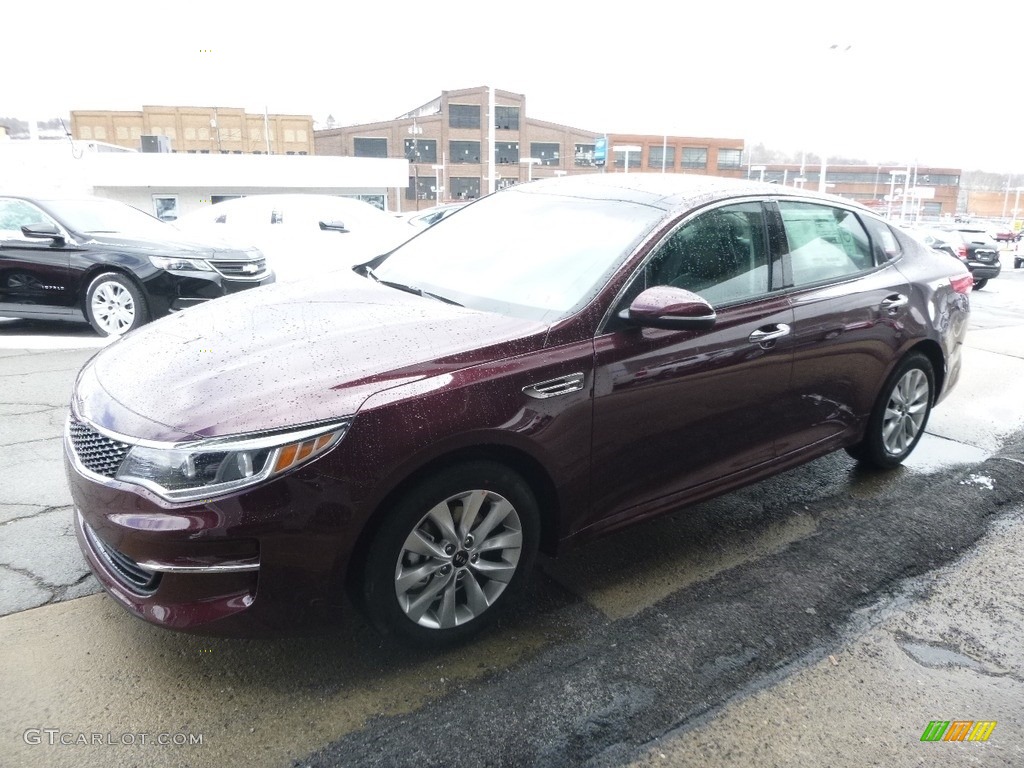 2017 Optima EX - Sangria / Black photo #6