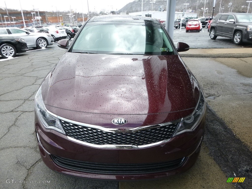 2017 Optima EX - Sangria / Black photo #7
