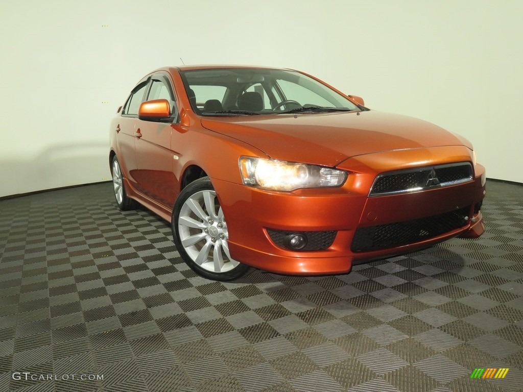 2009 Lancer GTS - Wicked White Satin / Black photo #1