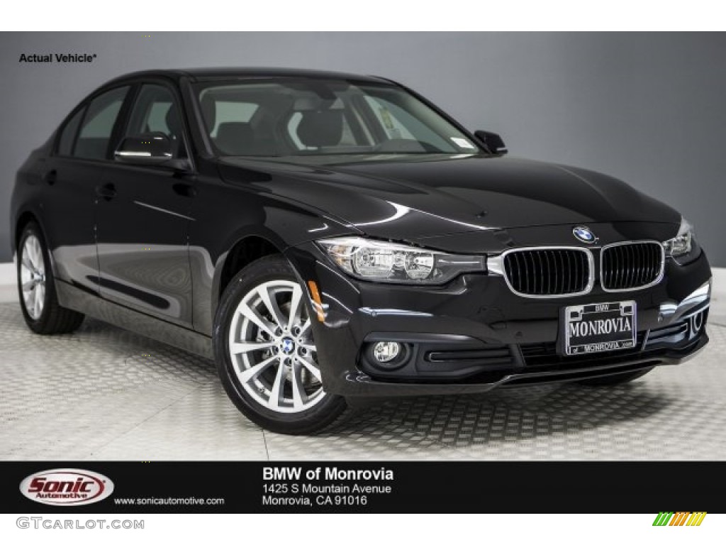 2017 3 Series 320i Sedan - Jet Black / Black photo #1