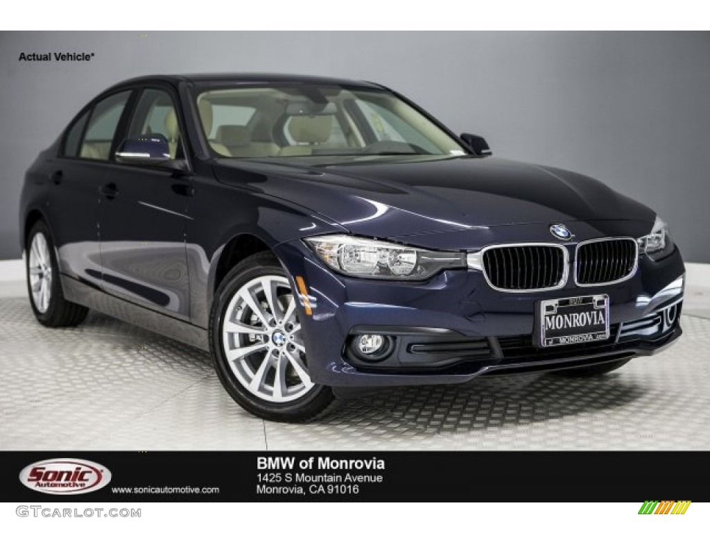 2017 3 Series 320i Sedan - Imperial Blue Metallic / Venetian Beige/Black photo #1