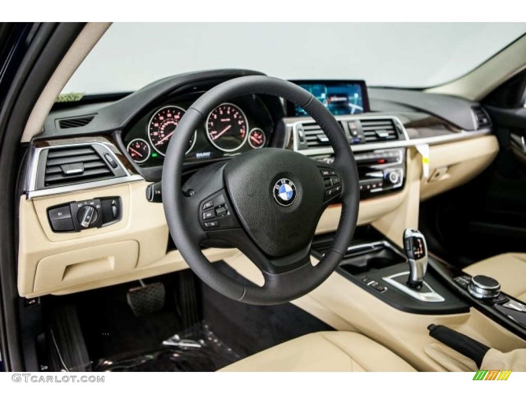 2017 3 Series 320i Sedan - Imperial Blue Metallic / Venetian Beige/Black photo #6