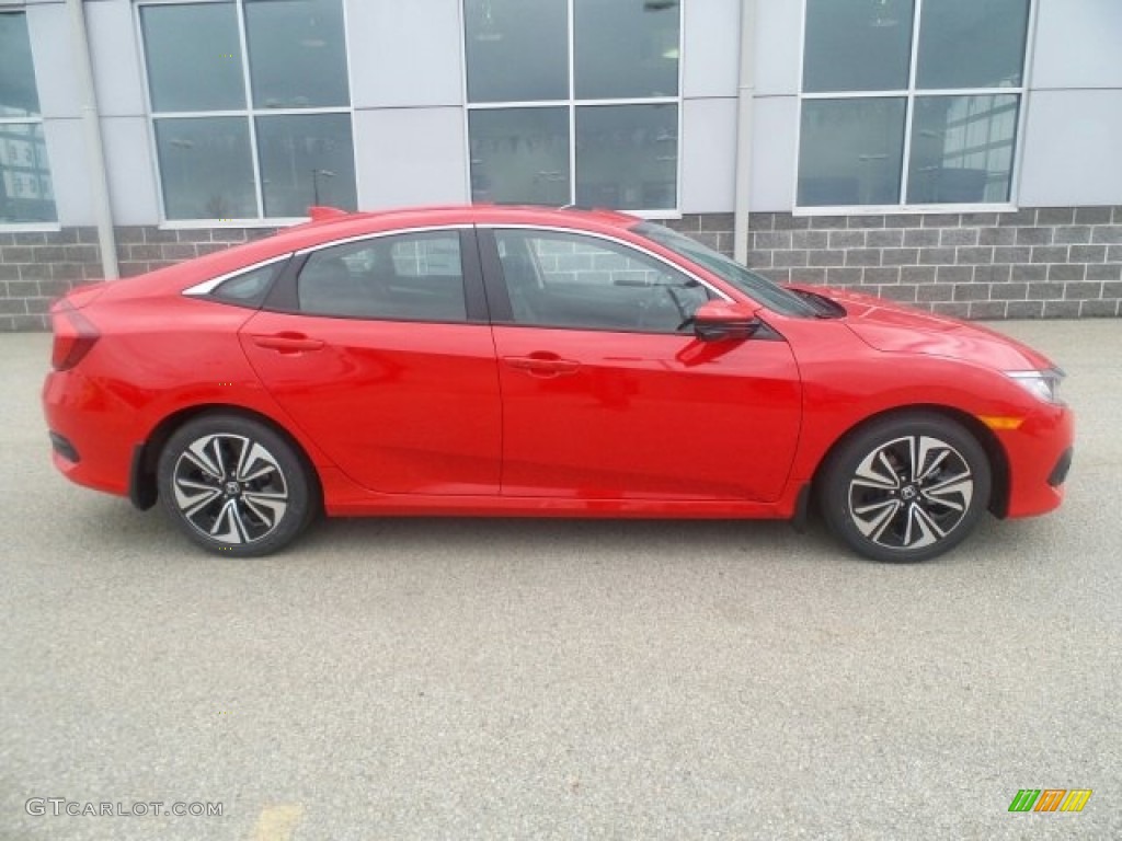 Rallye Red 2017 Honda Civic EX-L Sedan Exterior Photo #119070062