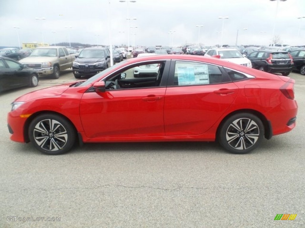 Rallye Red 2017 Honda Civic EX-L Sedan Exterior Photo #119070119