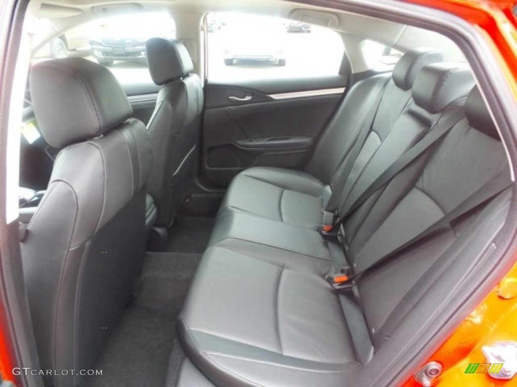 Black Interior 2017 Honda Civic EX-L Sedan Photo #119070203