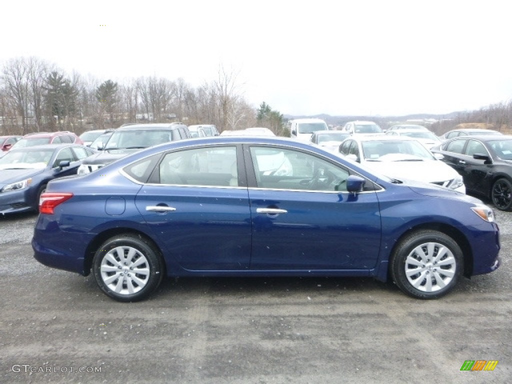 Deep Blue Pearl 2017 Nissan Sentra S Exterior Photo #119071265