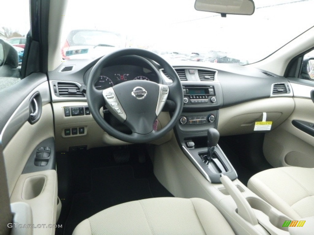 Marble Gray Interior 2017 Nissan Sentra S Photo #119071340