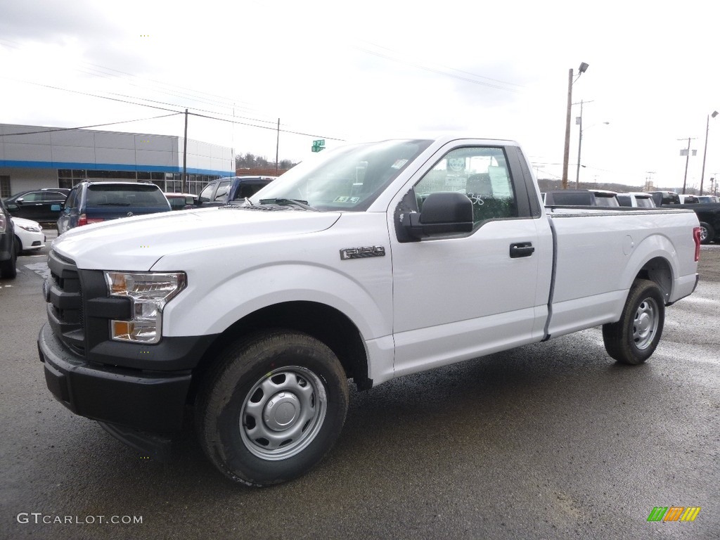 2017 F150 XL Regular Cab - Oxford White / Earth Gray photo #8