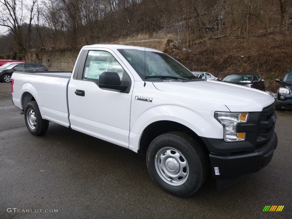 2017 F150 XL Regular Cab - Oxford White / Earth Gray photo #10