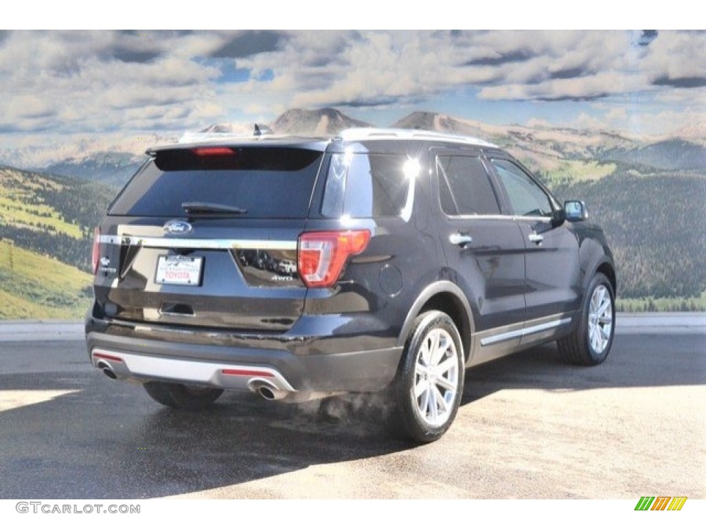 2017 Explorer Limited 4WD - Shadow Black / Ebony Black photo #3