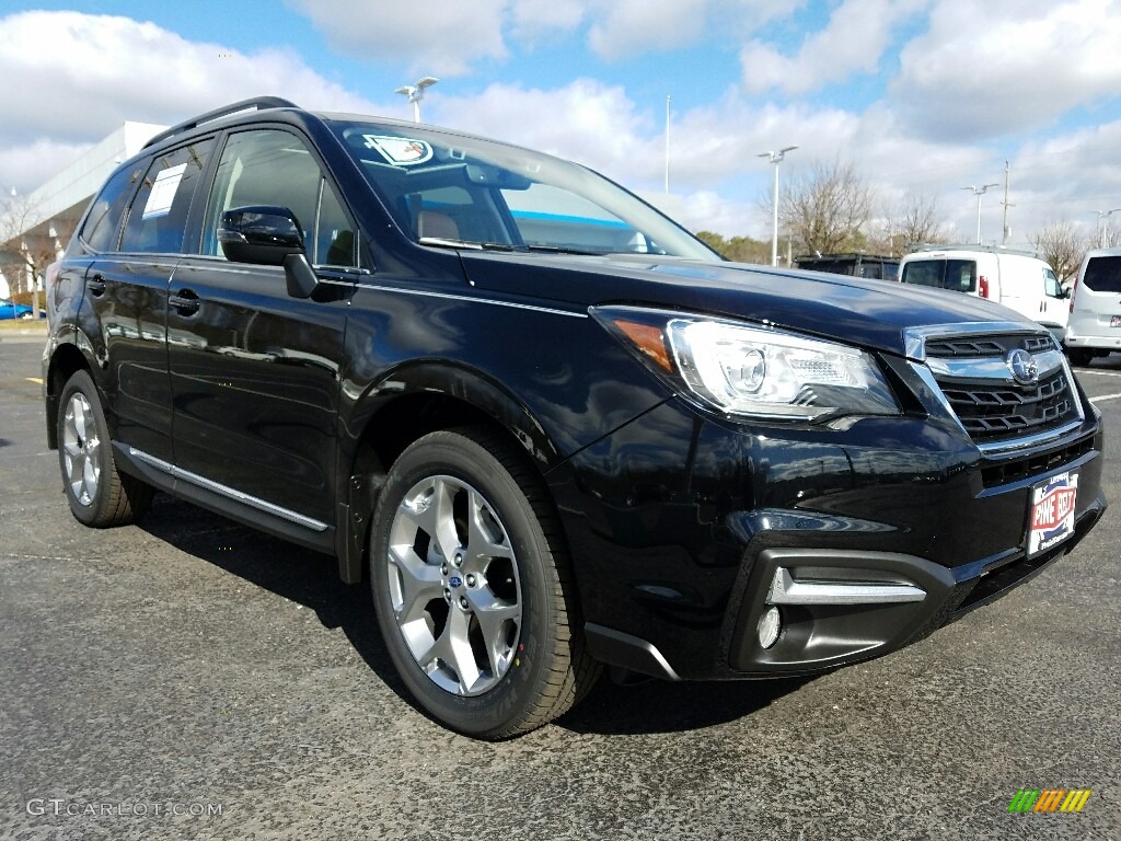 2017 Forester 2.5i Touring - Crystal Black Silica / Saddle Brown photo #1