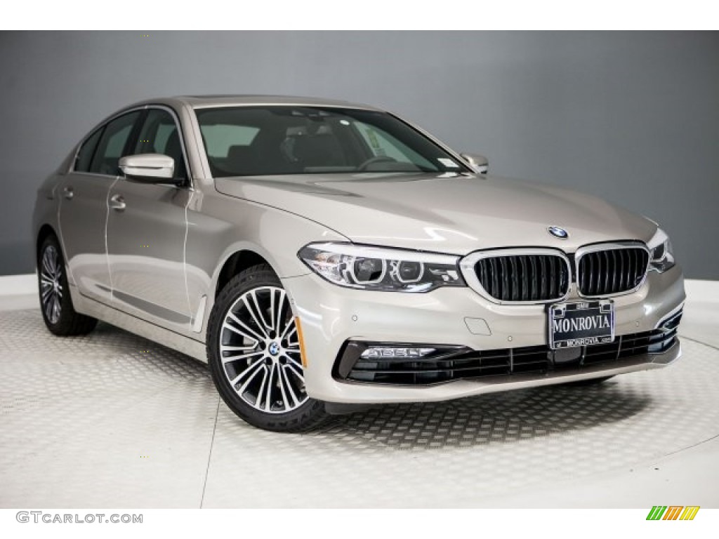 2017 5 Series 530i Sedan - Cashmere Silver Metallic / Black photo #12