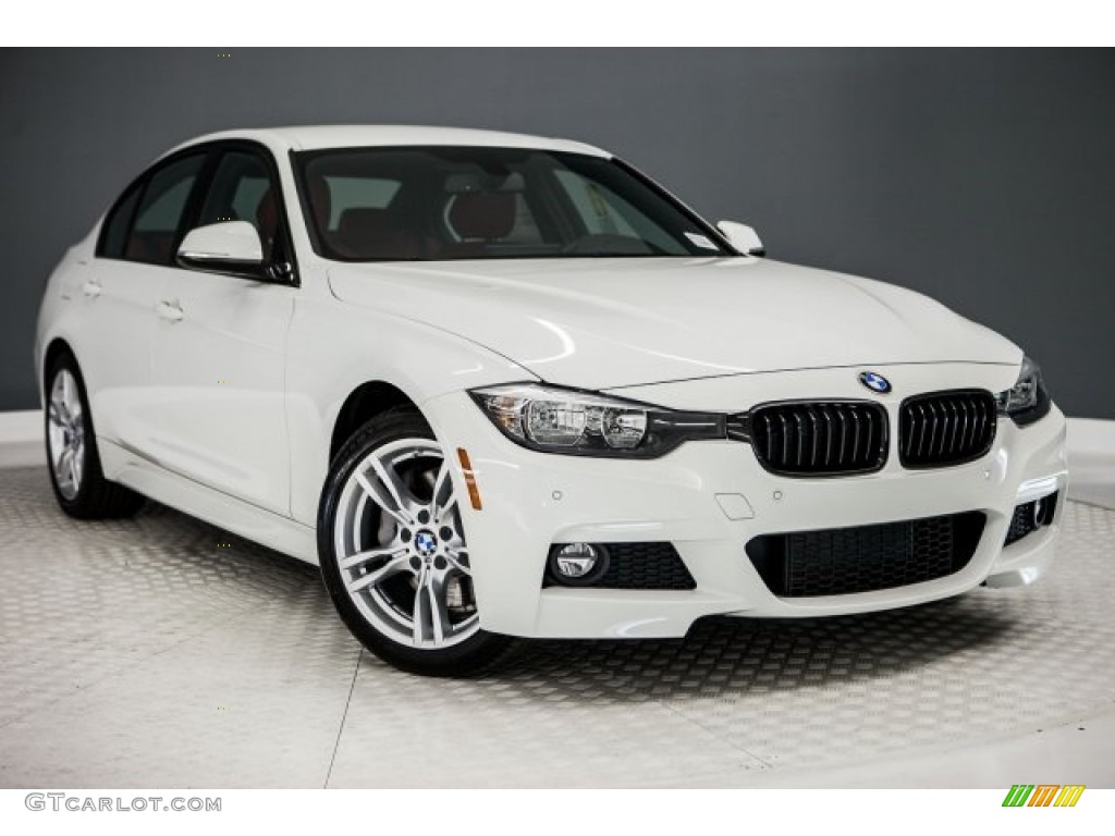 2017 3 Series 330i Sedan - Alpine White / Coral Red photo #12