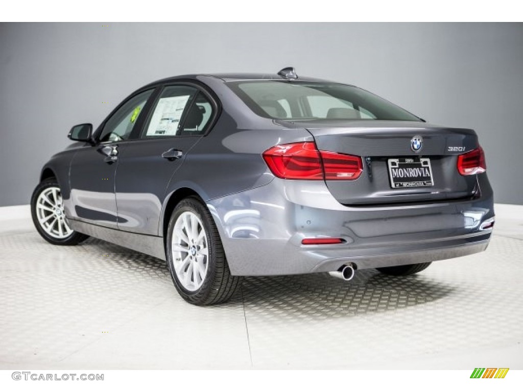 2017 3 Series 320i Sedan - Mineral Grey Metallic / Black photo #3