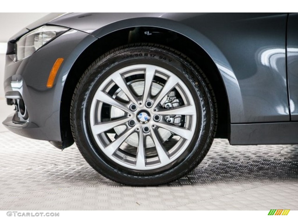 2017 3 Series 320i Sedan - Mineral Grey Metallic / Black photo #9