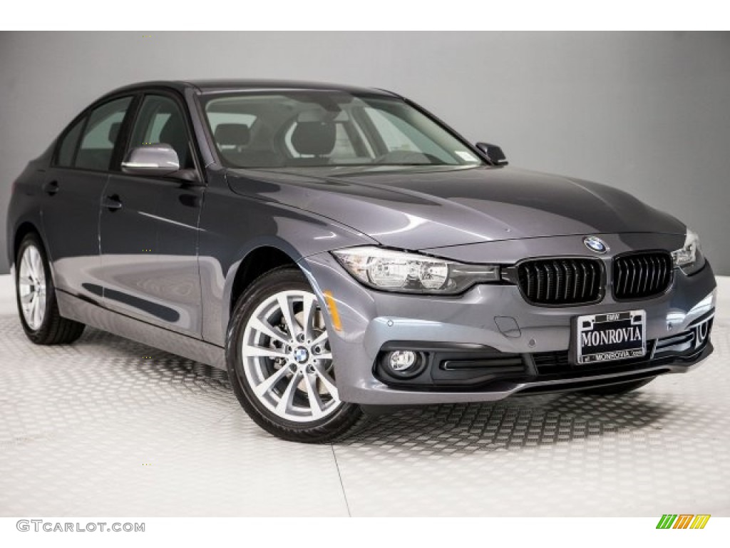 2017 3 Series 320i Sedan - Mineral Grey Metallic / Black photo #12