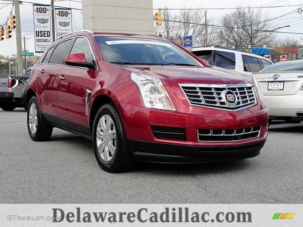 2016 SRX Luxury - Crystal Red Tincoat / Ebony/Ebony photo #1