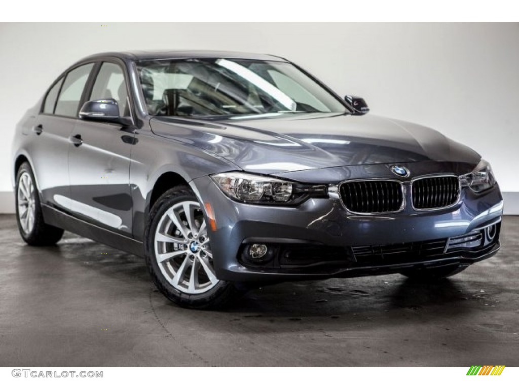 2017 3 Series 320i Sedan - Mineral Grey Metallic / Black photo #12
