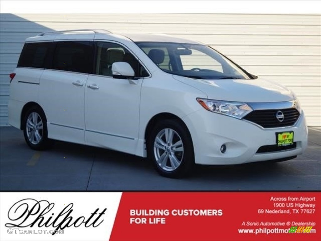 Pearl White Nissan Quest