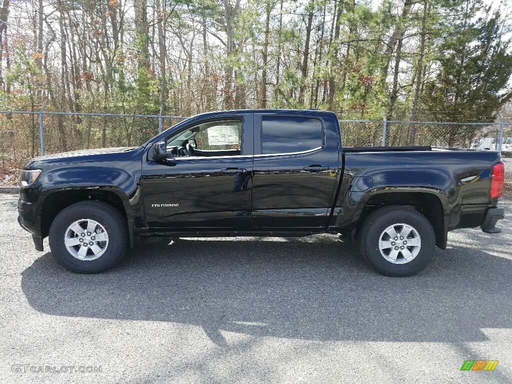 Black 2017 Chevrolet Colorado WT Crew Cab Exterior Photo #119078216