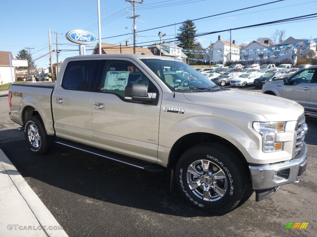 2017 F150 XLT SuperCrew 4x4 - White Gold / Light Camel photo #3