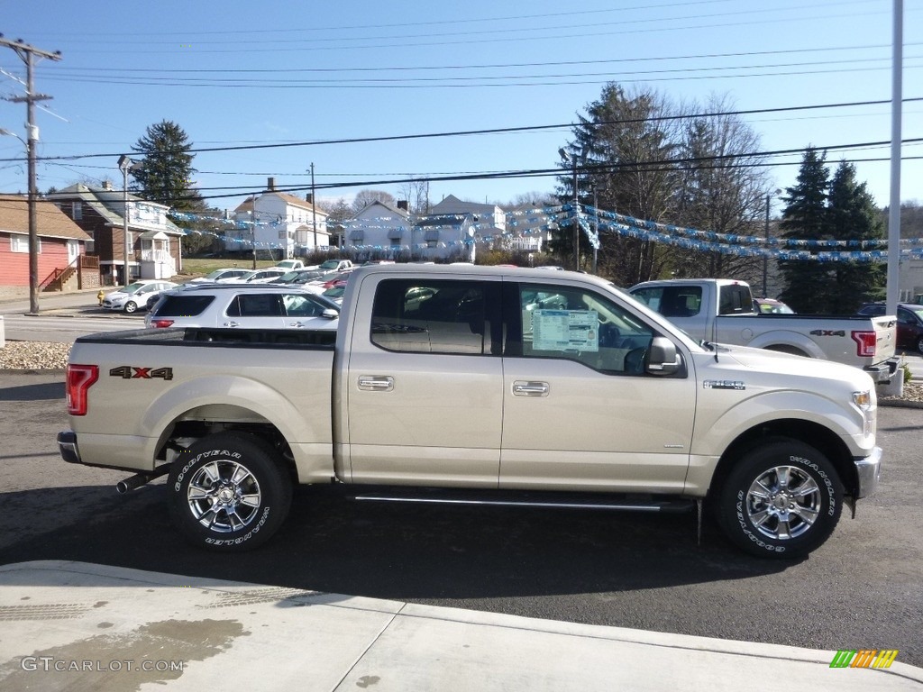 2017 F150 XLT SuperCrew 4x4 - White Gold / Light Camel photo #4