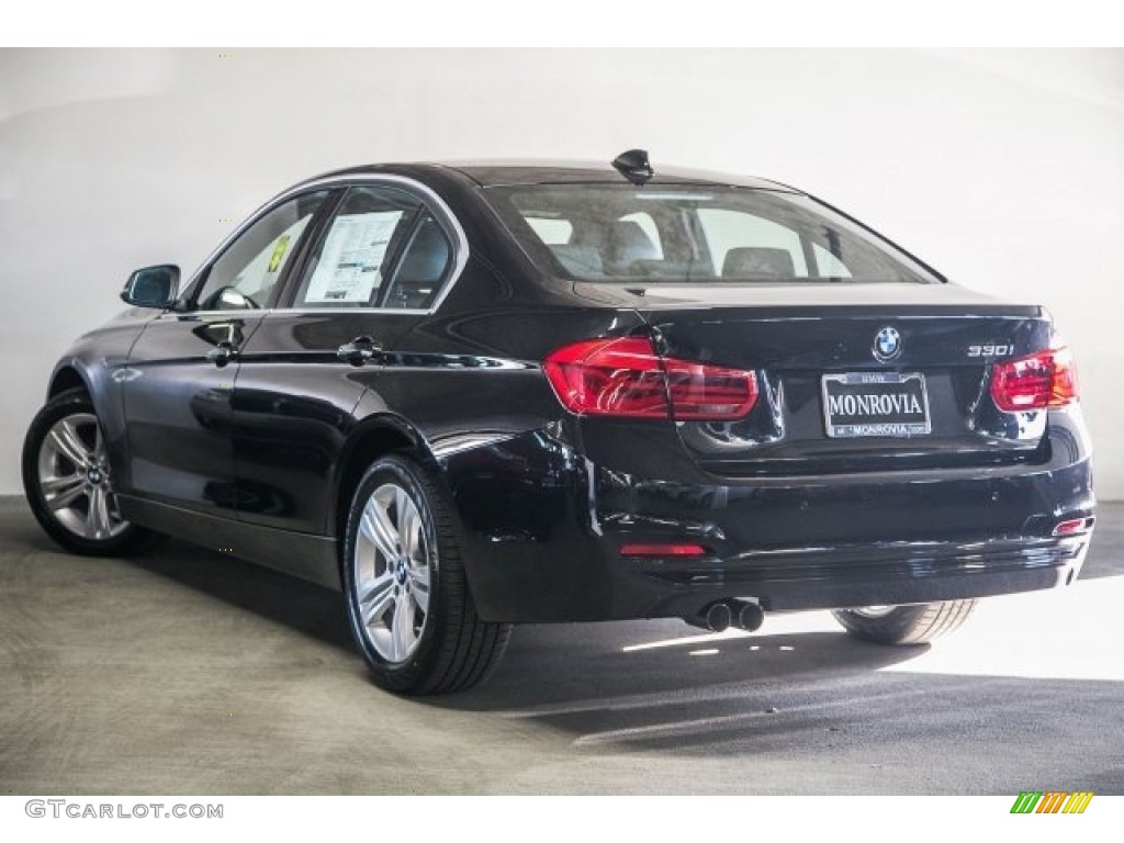 2017 3 Series 330i Sedan - Black Sapphire Metallic / Black photo #3