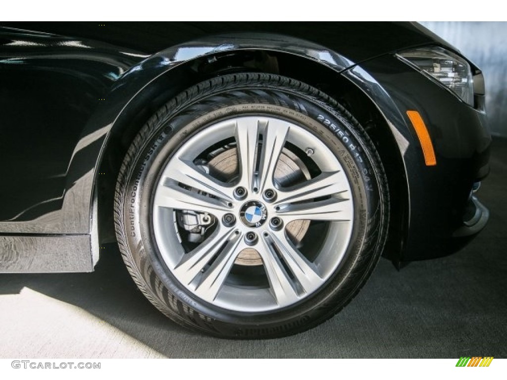 2017 3 Series 330i Sedan - Black Sapphire Metallic / Black photo #9