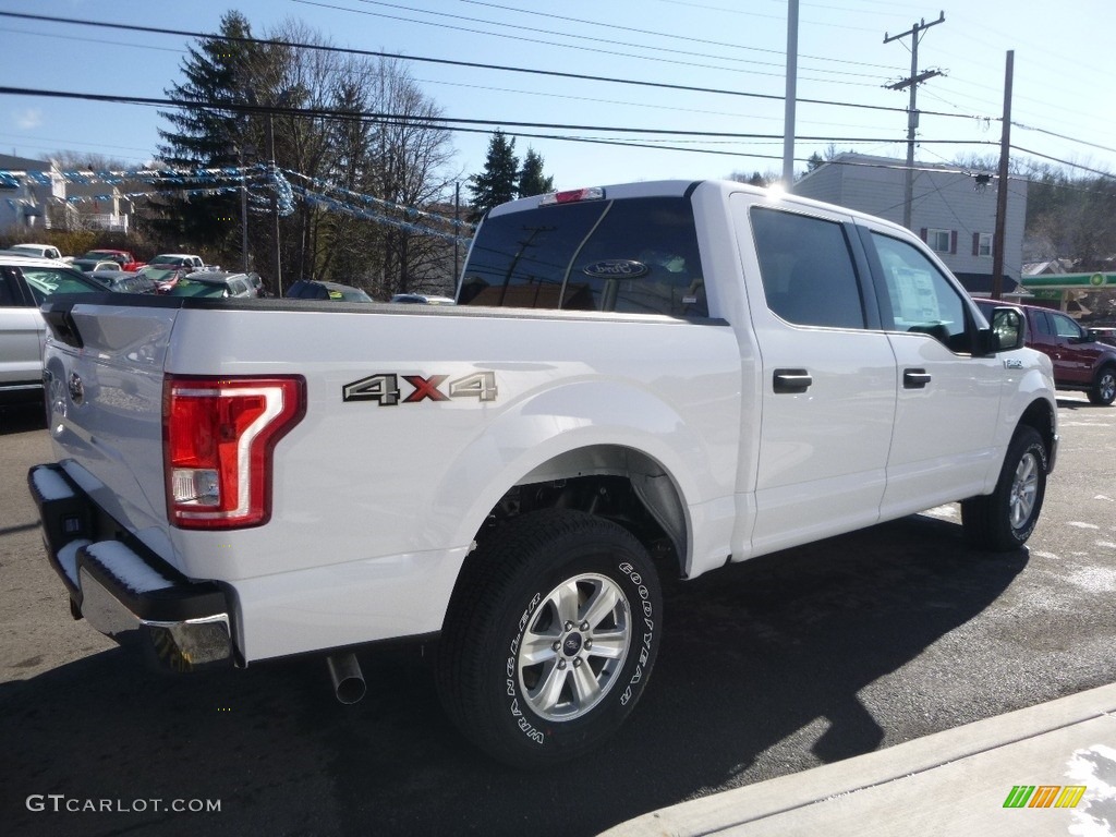 2017 F150 XLT SuperCrew 4x4 - Oxford White / Earth Gray photo #6