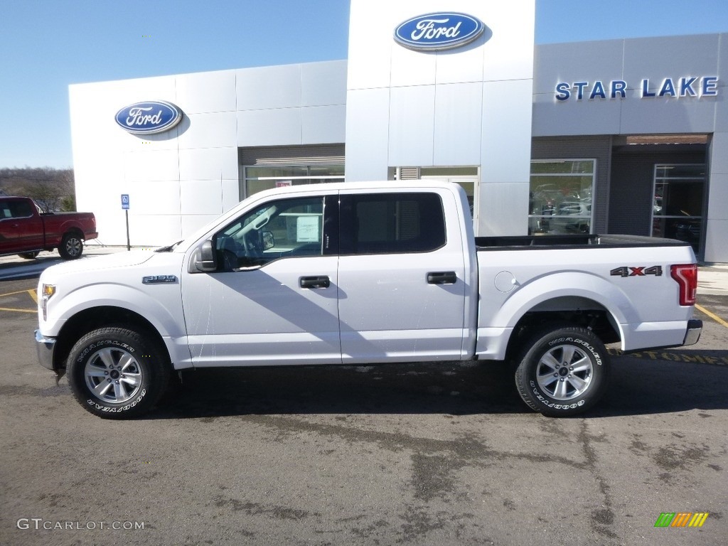 2017 F150 XLT SuperCrew 4x4 - Oxford White / Earth Gray photo #9