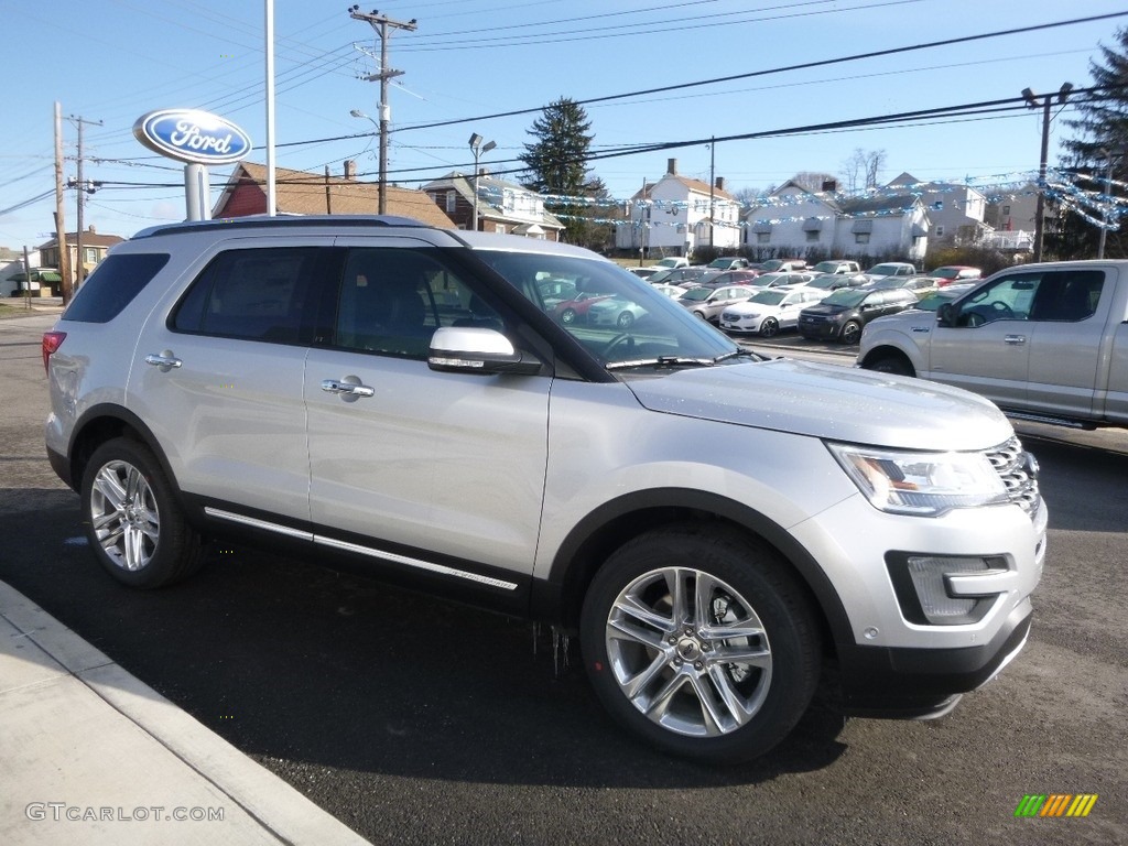 2017 Explorer Limited 4WD - Ingot Silver / Ebony Black photo #3