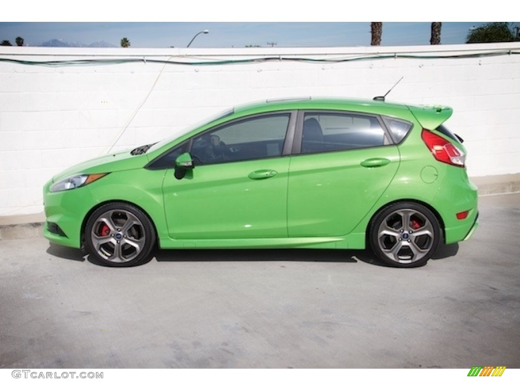 2014 Fiesta ST Hatchback - Green Envy / ST Recaro Smoke Storm photo #10