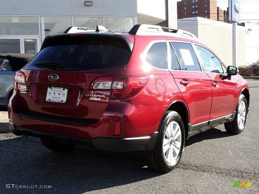 2017 Outback 2.5i Premium - Venetian Red Pearl / Warm Ivory photo #6