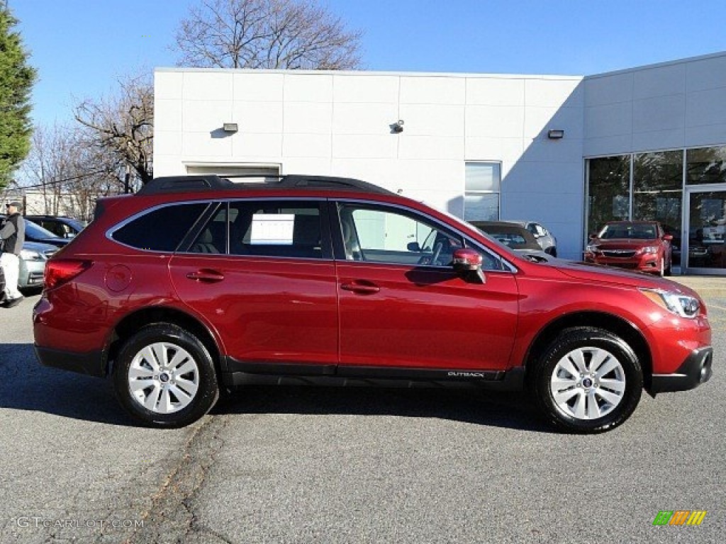 2017 Outback 2.5i Premium - Venetian Red Pearl / Warm Ivory photo #7