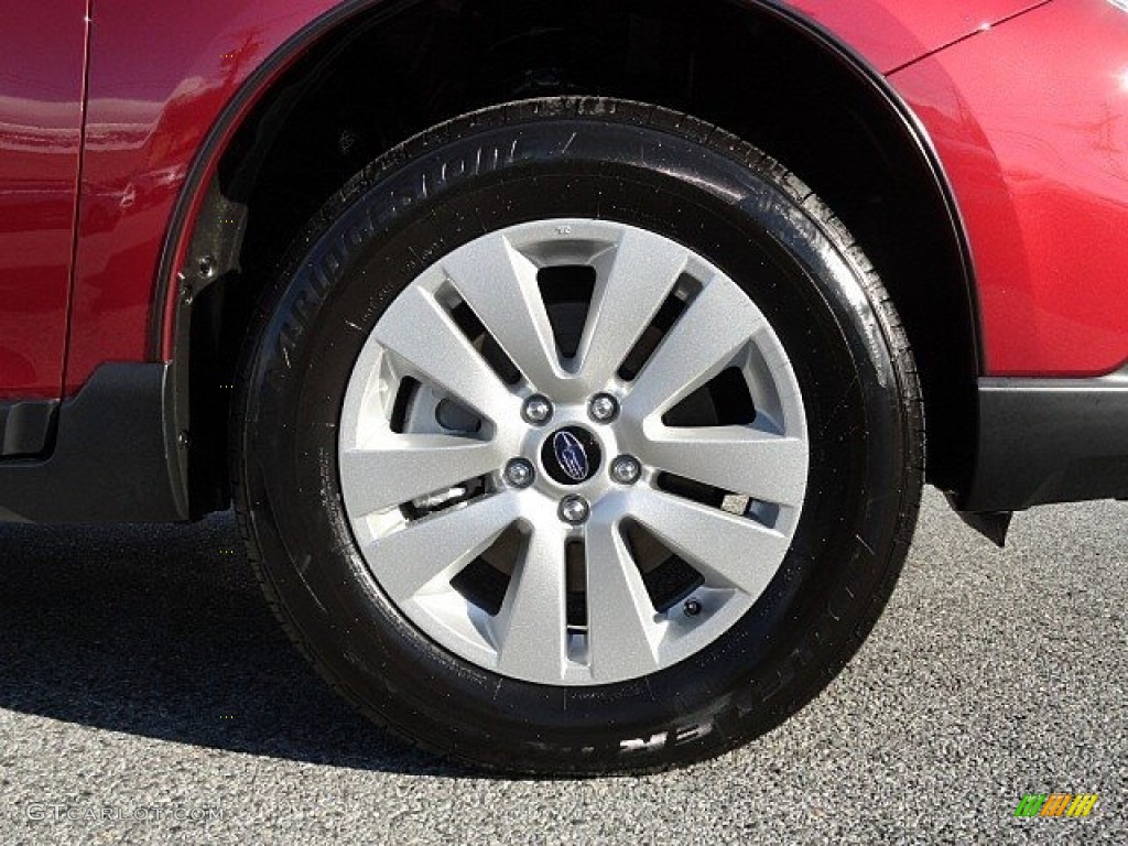 2017 Outback 2.5i Premium - Venetian Red Pearl / Warm Ivory photo #8