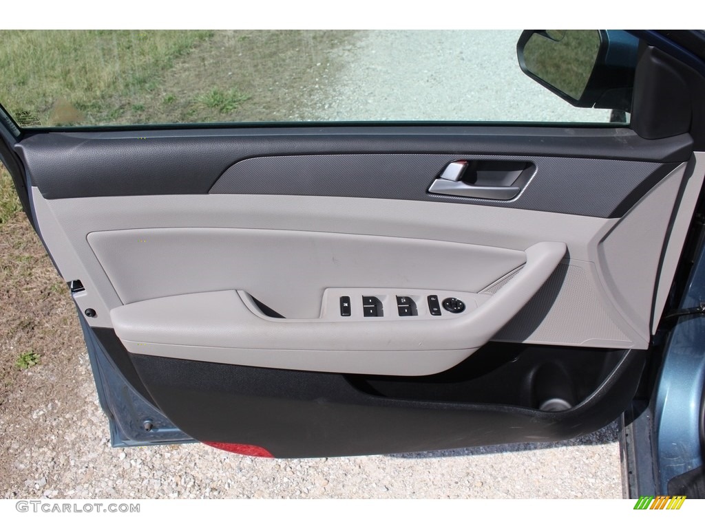 2016 Sonata Hybrid SE - Graphite Blue Pearl / Gray photo #14