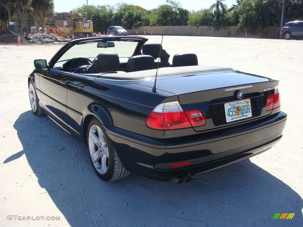 2006 3 Series 325i Convertible - Black Sapphire Metallic / Black photo #5