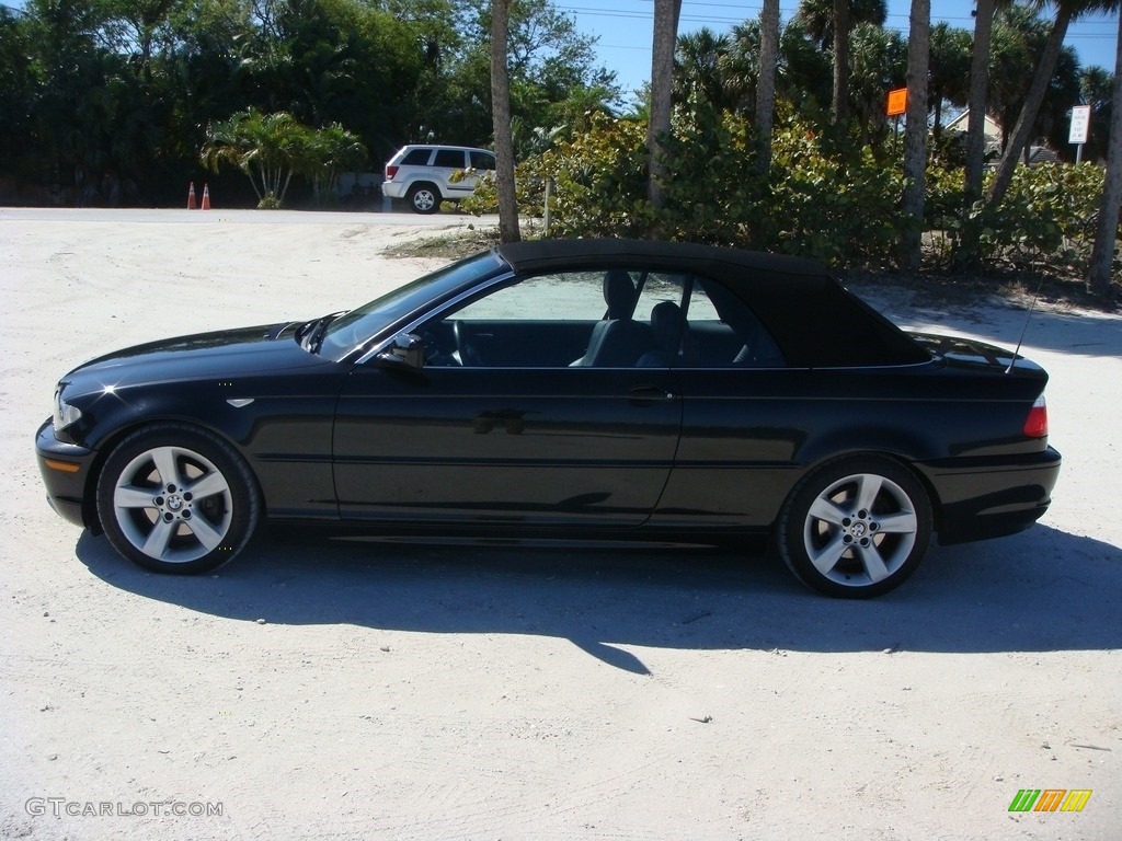 2006 3 Series 325i Convertible - Black Sapphire Metallic / Black photo #26