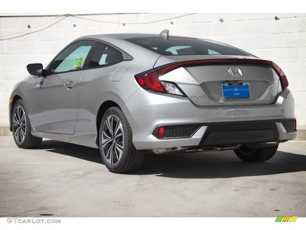 2017 Civic EX-T Coupe - Lunar Silver Metallic / Black/Gray photo #2