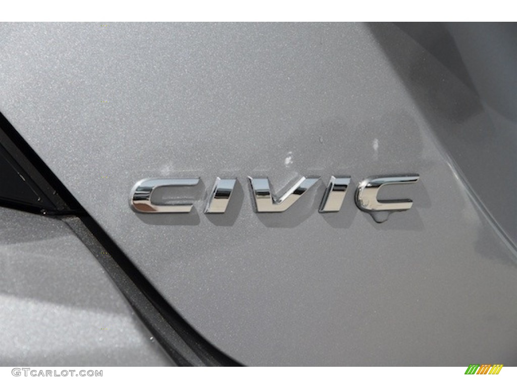 2017 Civic EX-T Coupe - Lunar Silver Metallic / Black/Gray photo #3
