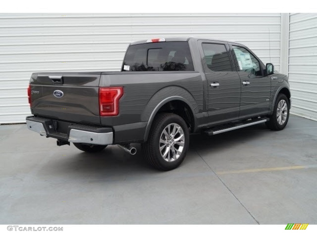 2017 F150 Lariat SuperCrew - Magnetic / Black photo #6