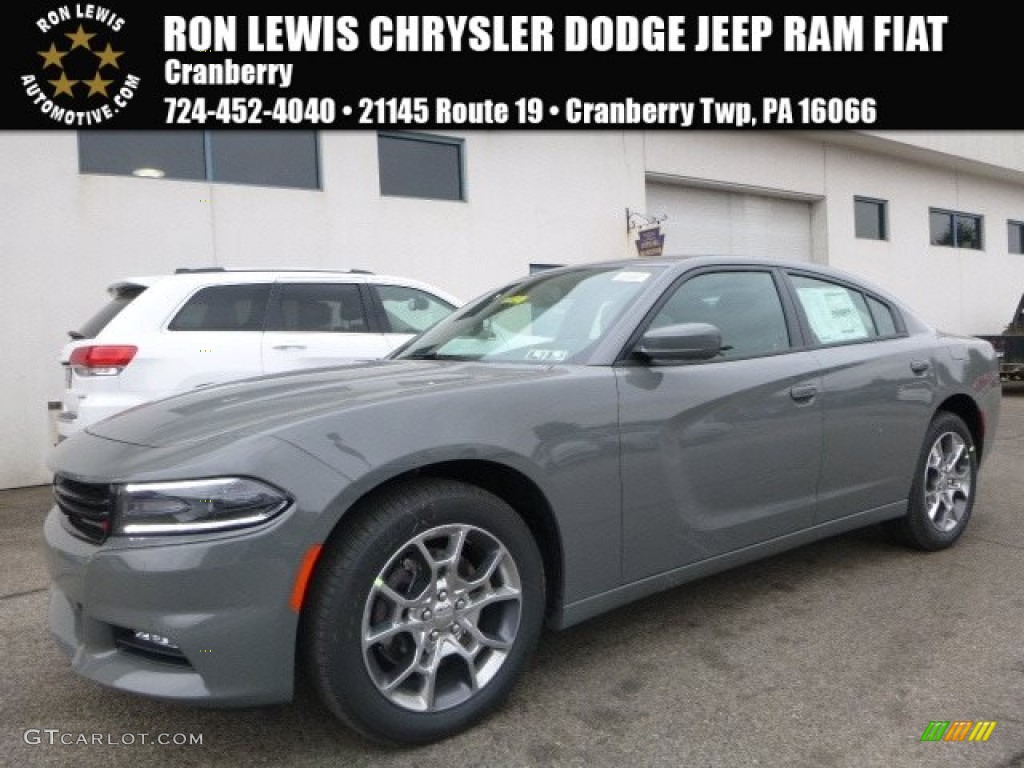 2017 Charger SXT AWD - Destroyer Grey / Black photo #1