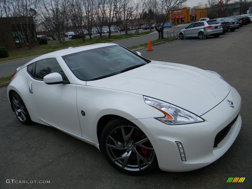 Pearl White 2016 Nissan 370Z Sport Coupe Exterior Photo #119092756